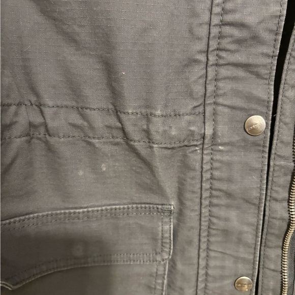 Carhartt Women Gray Utility Field Jacket Snap Zip Lightweight M 8/10 - Picture 8 of 10